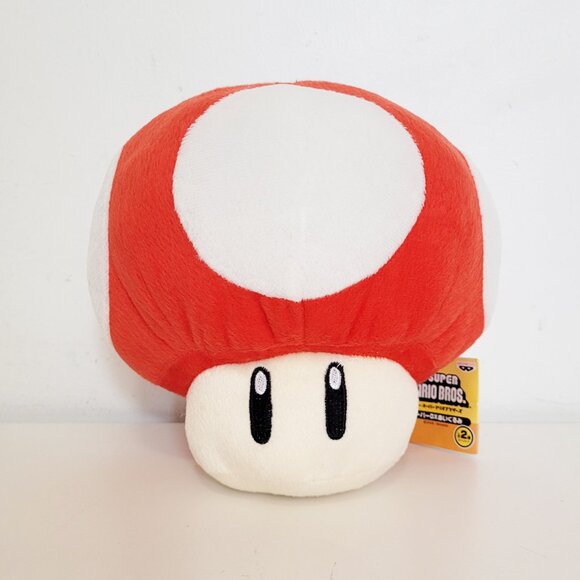 Nintendo Super Mario 1UP Red Green Blue Mushroom Banpresto Plush Lot - Picture 10 of 16